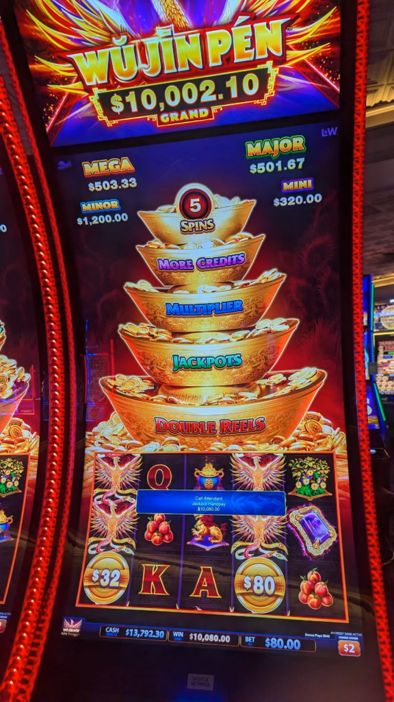 Wu Jin Pen Handpay Jackpot