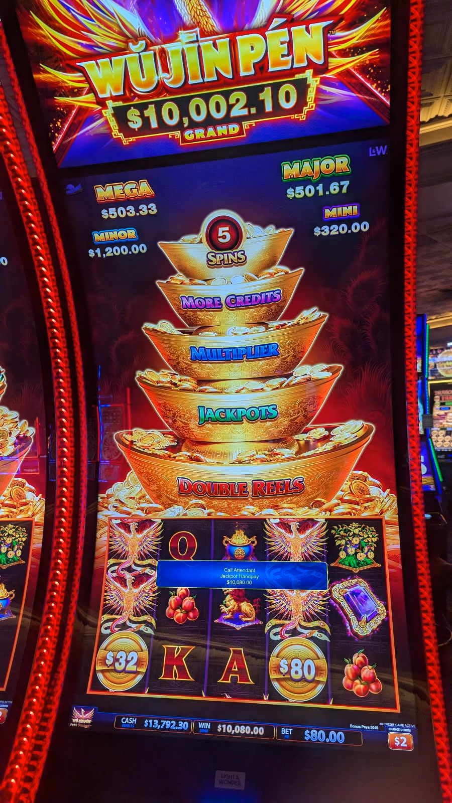 Jackpot de Pagamento Manual Wu Jin
