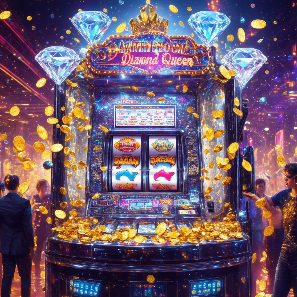 máquina caça-níqueis diamond queen