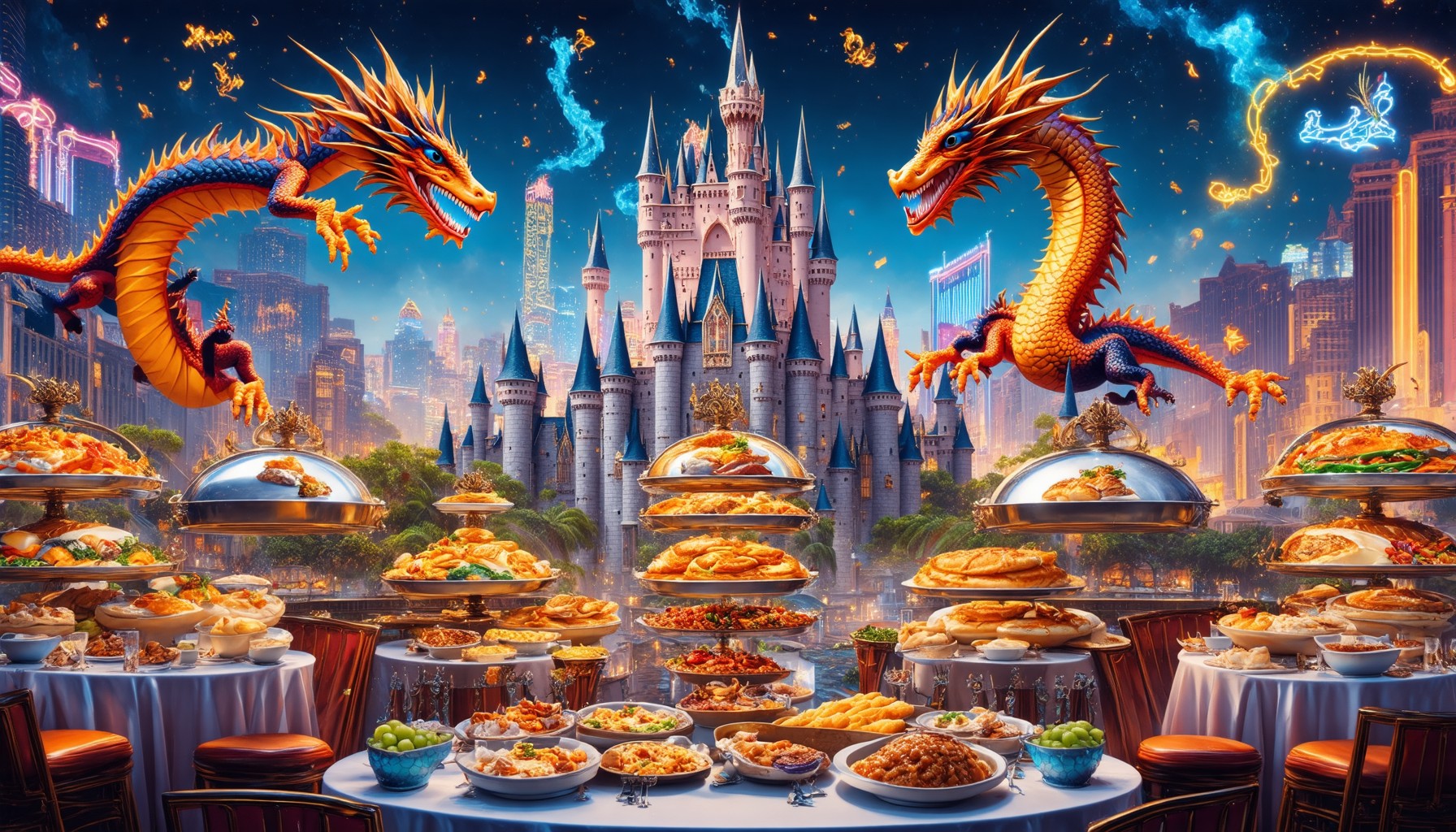 Explorando o Excalibur Vegas: Café da Manhã Grátis, Shows de Dragões e os Melhores Buffets no Legendário Hotel Cassino