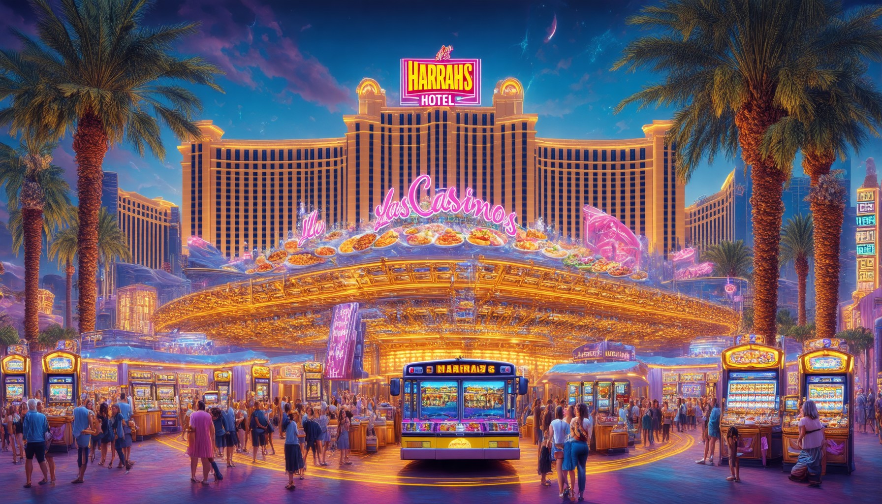 اكتشاف فندق هاراه's لاس فيغاس: ماذا تتوقع، خدمات النقل، البوفيهات، والمزيد من الرؤى حول هذا الكازينو الأيقوني