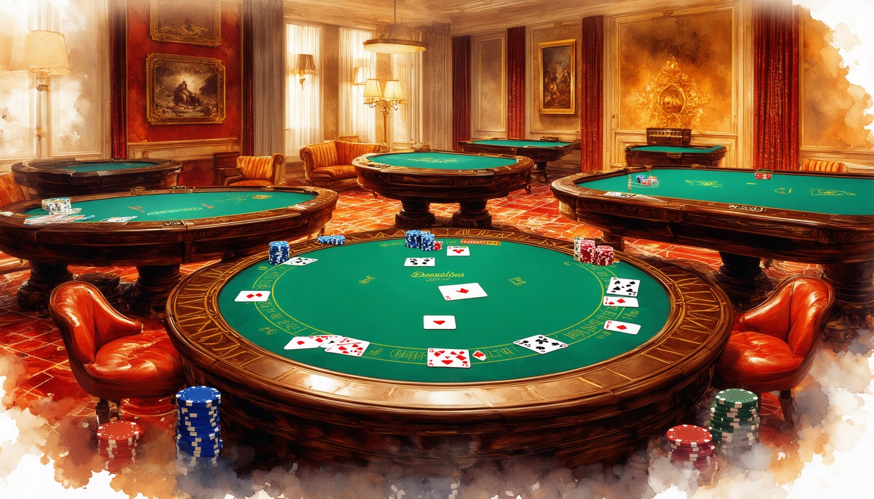 الدليل الشامل لحجم طاولة البوكر: اكتشف الأبعاد القياسية، ومتطلبات الغرفة، والأشكال المثلى لكل لعبة