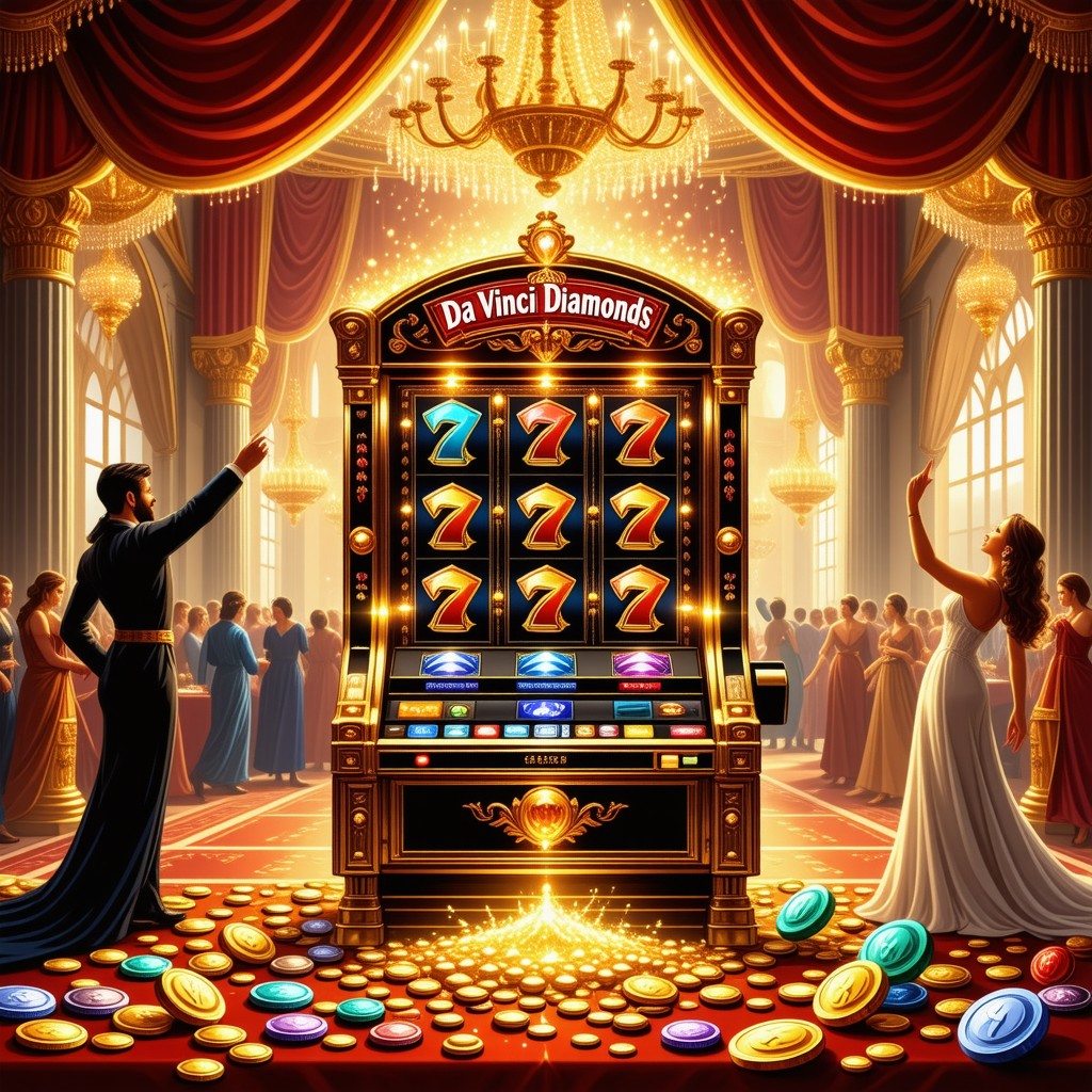 la máquina tragamonedas davinci diamonds
