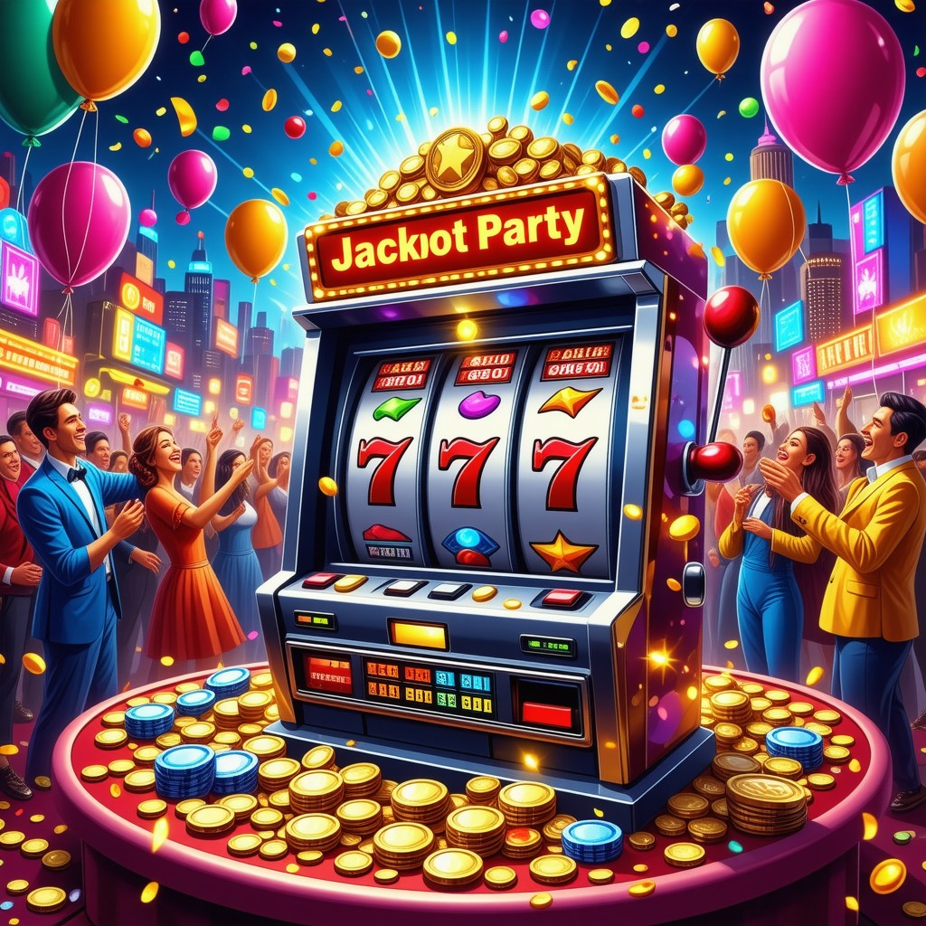 slots de festa de jackpot